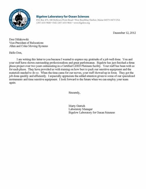 letter of recommendation from bigelow laboratory for ocean letter of recommendation storage